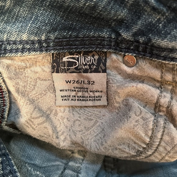 Silver Suki Surplus mid rise bootcut jeans size 26/32 - Picture 8 of 9